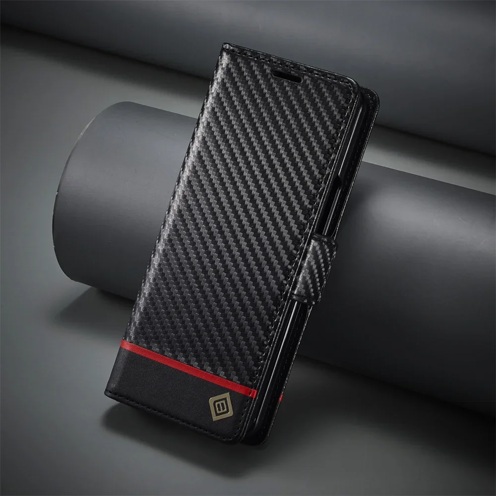Leather Wallet Card Holder Phone Cover - Custodia in pelle PU di lusso