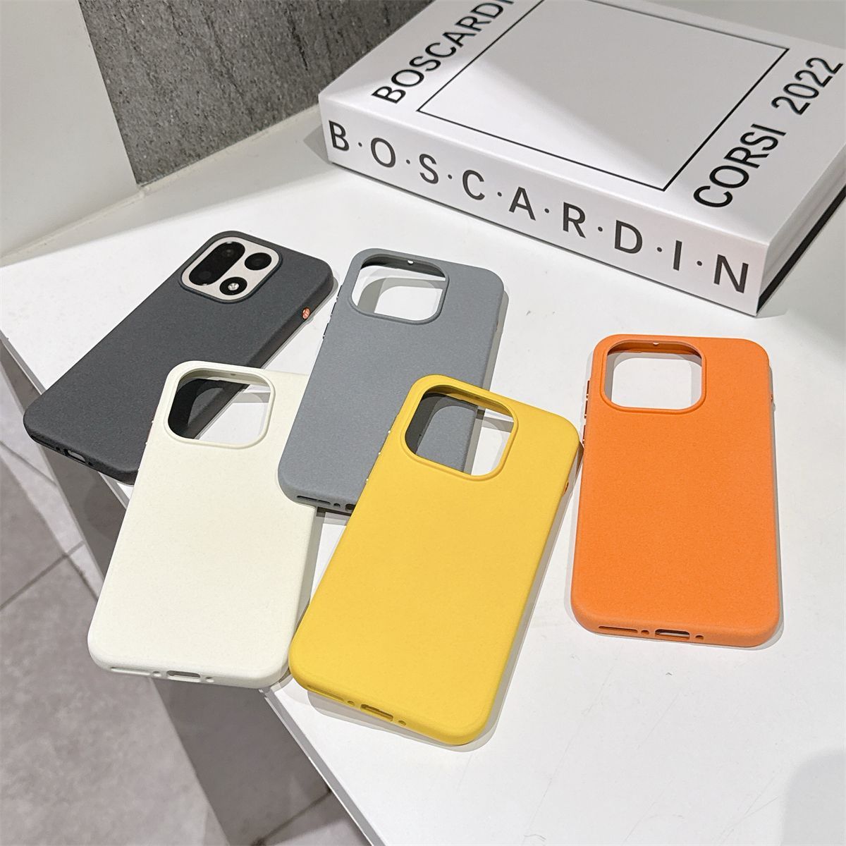 Matte Hard Pc Back Case - Custodia Magnetica di Lusso Effetto Arenaria