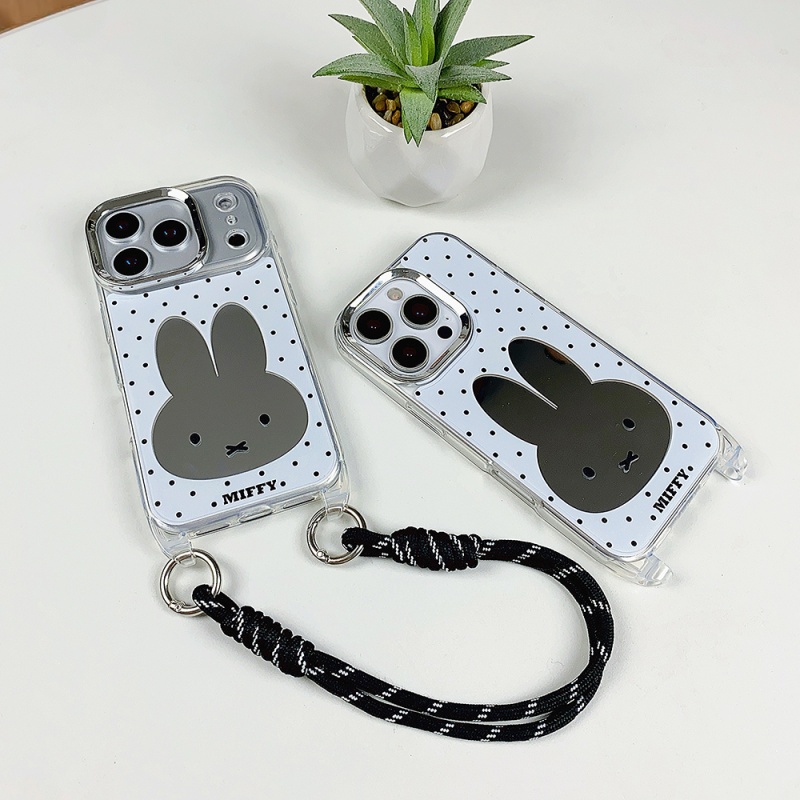 Cute Cartoon Wrist Strap Silicone Case - Custodia per telefono di lusso con