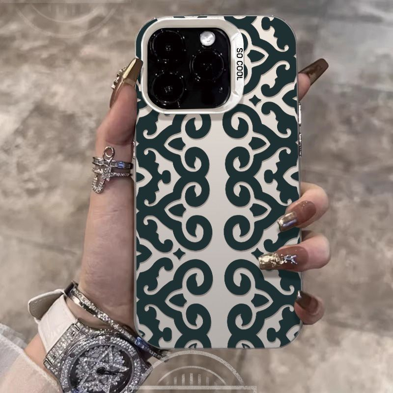 Vintage Floral Pattern Soft Case - Custodia per telefono vintage con motivo