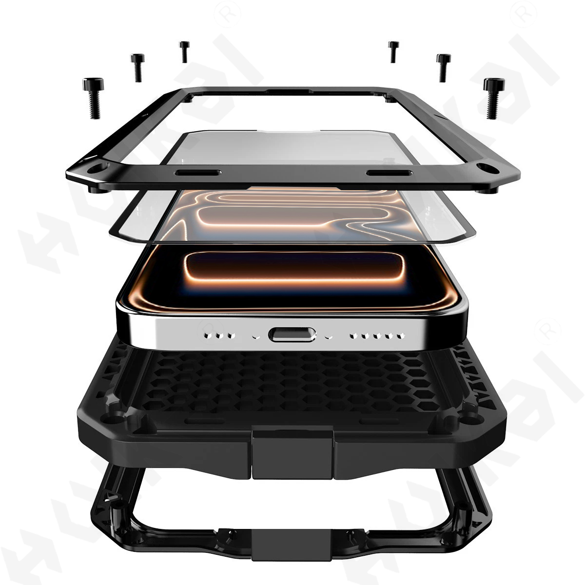 Heavy Duty 360 Full Body Protective Case - Custodia per iPhone 17 16 15