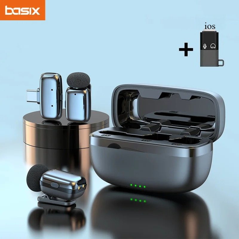 Phone Cases - Set Microfono Lavalier Wireless con Custodia