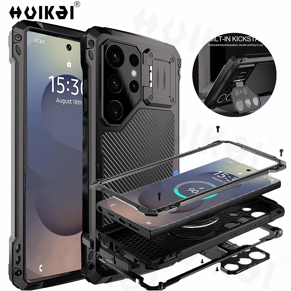 Heavy Duty 360 Full Body Protective Case - Custodia per Samsung Galaxy S25 Ultra