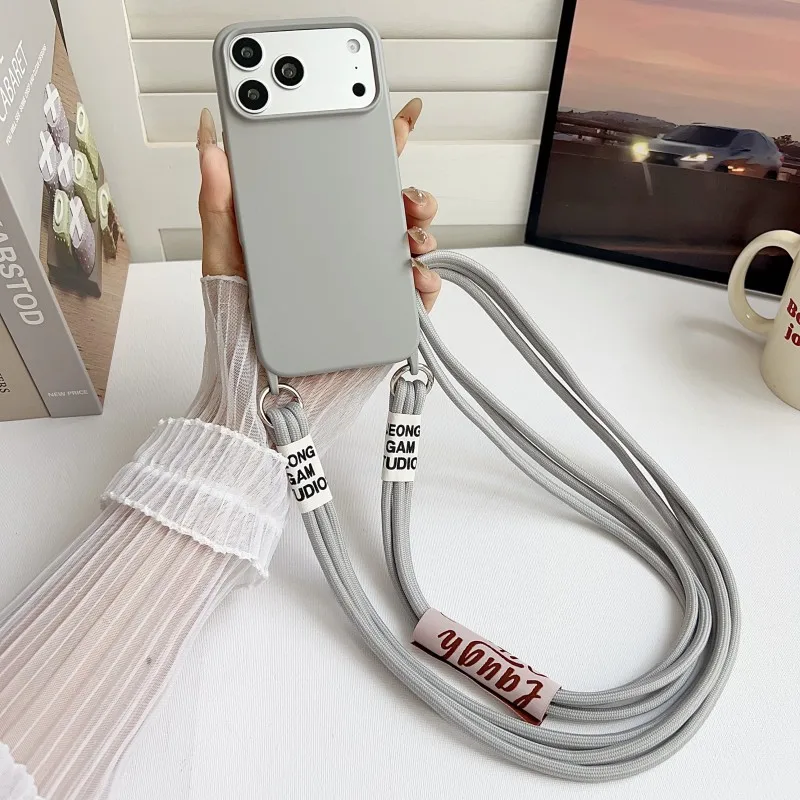 Crossbody Lanyard Neck Strap Case - Custodia Originale con Cordino per iPhone