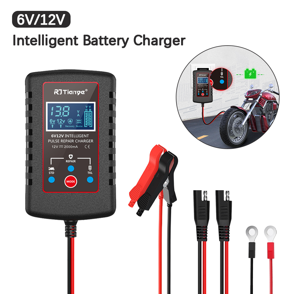 Chargers - Caricabatteria intelligente per tosaerba per moto