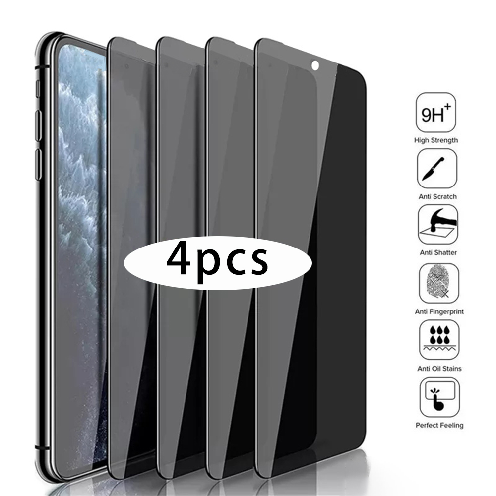 Anti Peek Privacy Tempered Glass - Vetro temperato Anti sbirciatina 4 pezzi