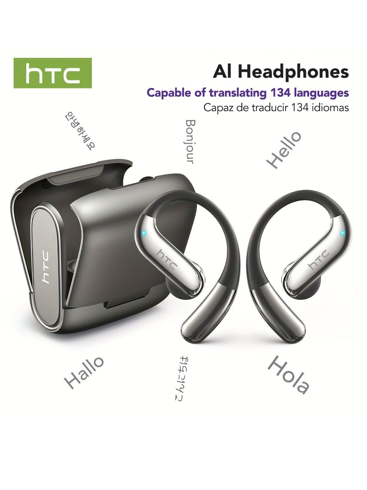 Phone Cases - Cuffie Bluetooth Open-Ear HTC 30 ore
