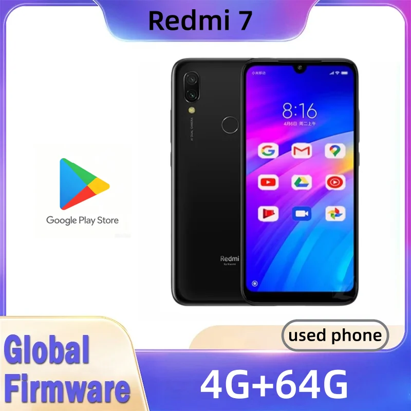 Phone Cases - Cellulare Xiaomi Redmi 7 con custodia,