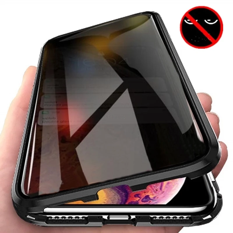 Anti Spy Privacy Glass Case - Custodia in metallo per la privacy