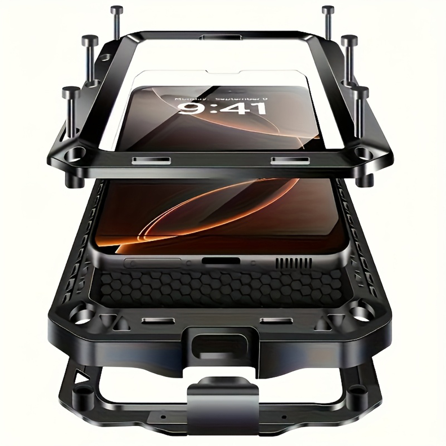 Heavy Duty 360 Full Body Protective Case - Custodia per telefono in metallo resistente