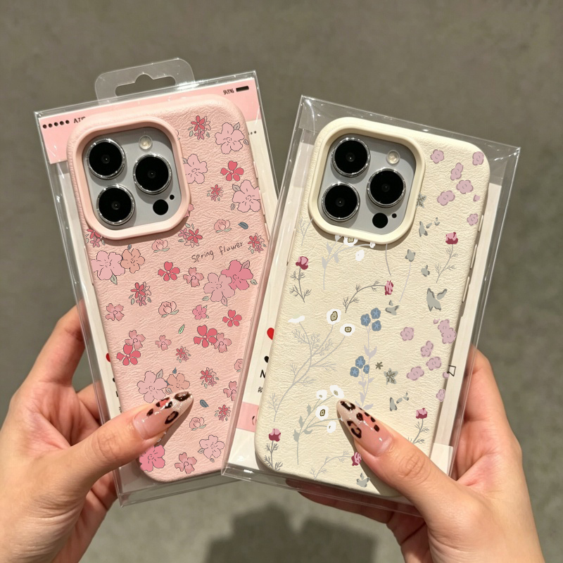 Vintage Floral Pattern Soft Case - Custodia per telefono con motivo floreale