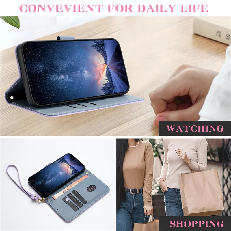 Custodia a Portafoglio in Pell - Leather Wallet Card Holder Phone Cover recensione e prezzo