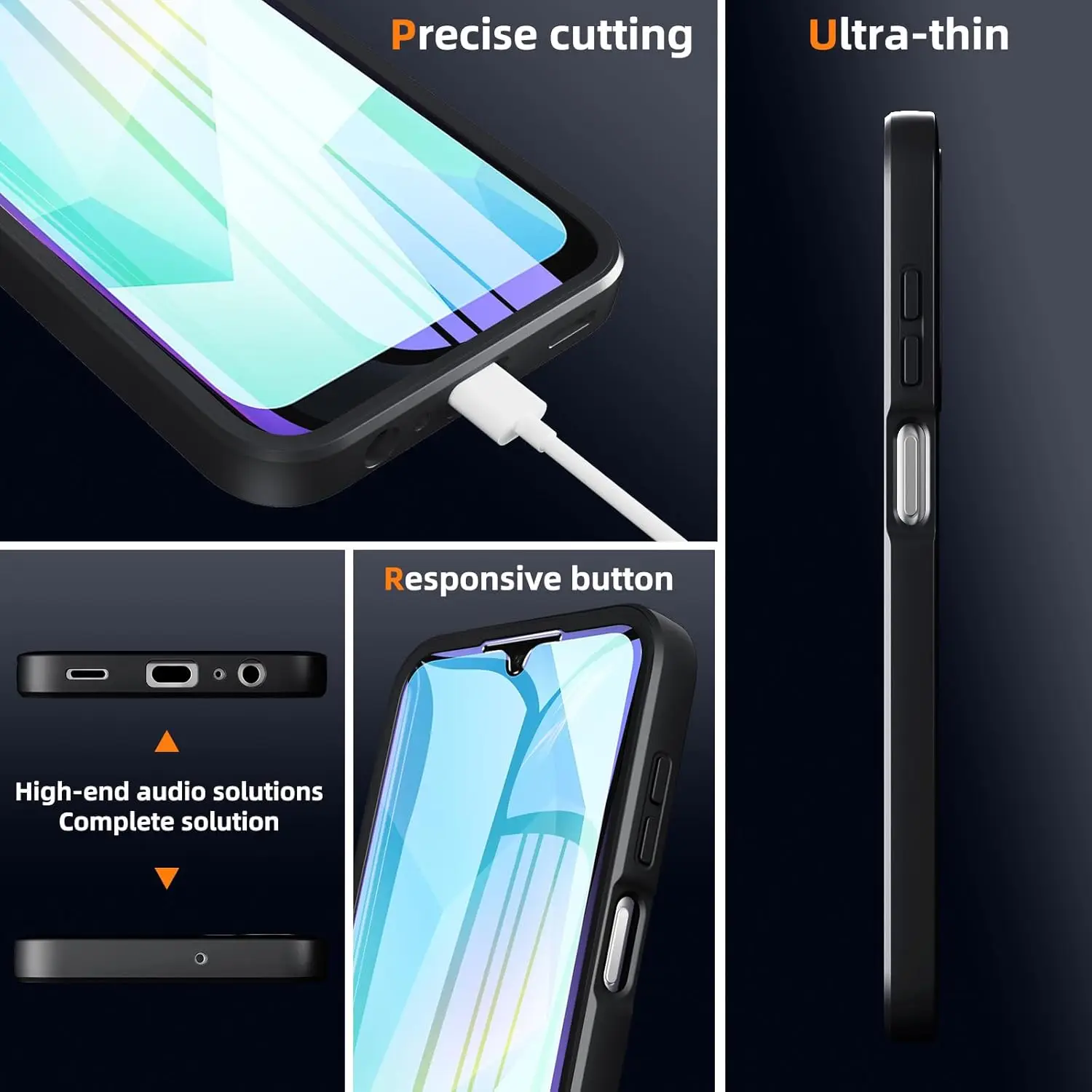 Resistente trasparente 360 °   - Heavy Duty 360 Full Body Protective Case recensione e prezzo
