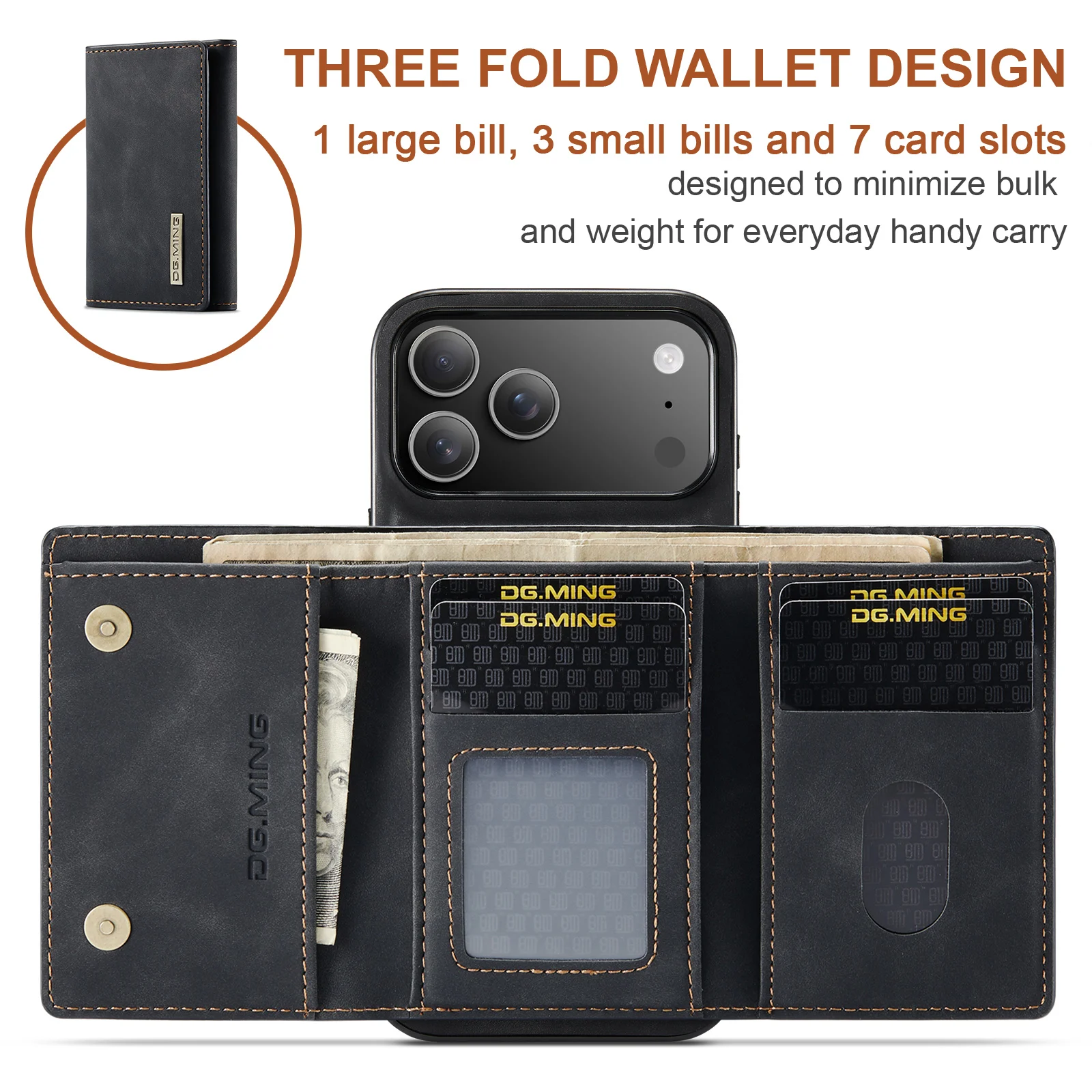 Per il nuovo IPhone 17 Pro Max - Leather Wallet Card Holder Phone Cover recensione e prezzo