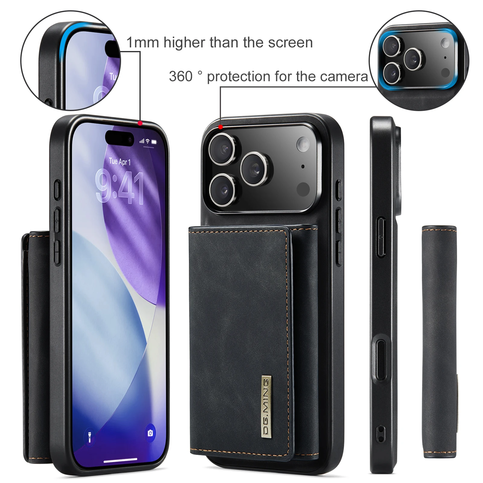 Per il nuovo IPhone 17 Pro Max - Leather Wallet Card Holder Phone Cover recensione e prezzo
