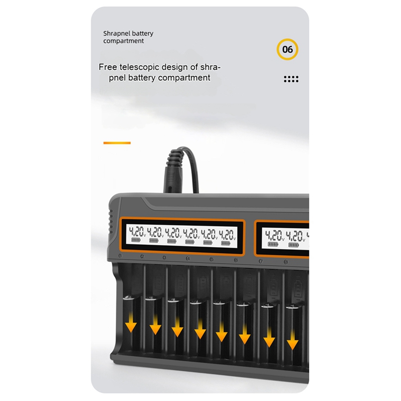 Caricabatterie 18650 a 12 Slot - Chargers recensione e prezzo