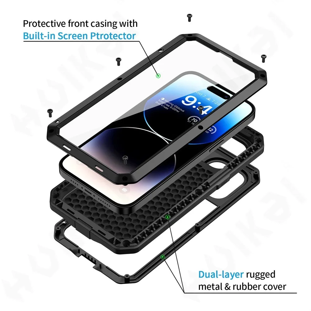 Custodia per iPhone 16e 15 14  - Heavy Duty 360 Full Body Protective Case recensione e prezzo