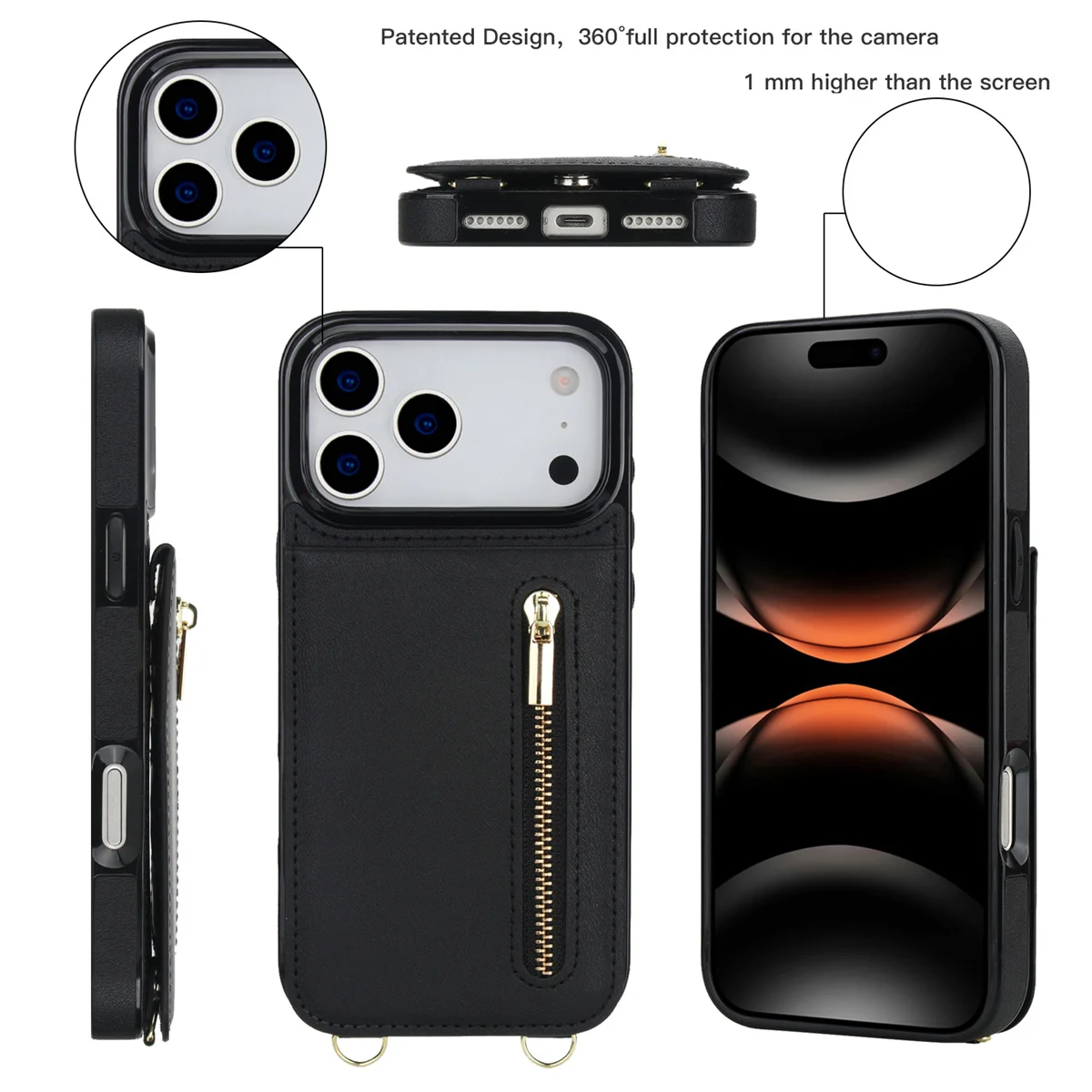 Custodia per telefono in pelle - Leather Wallet Card Holder Phone Cover recensione e prezzo