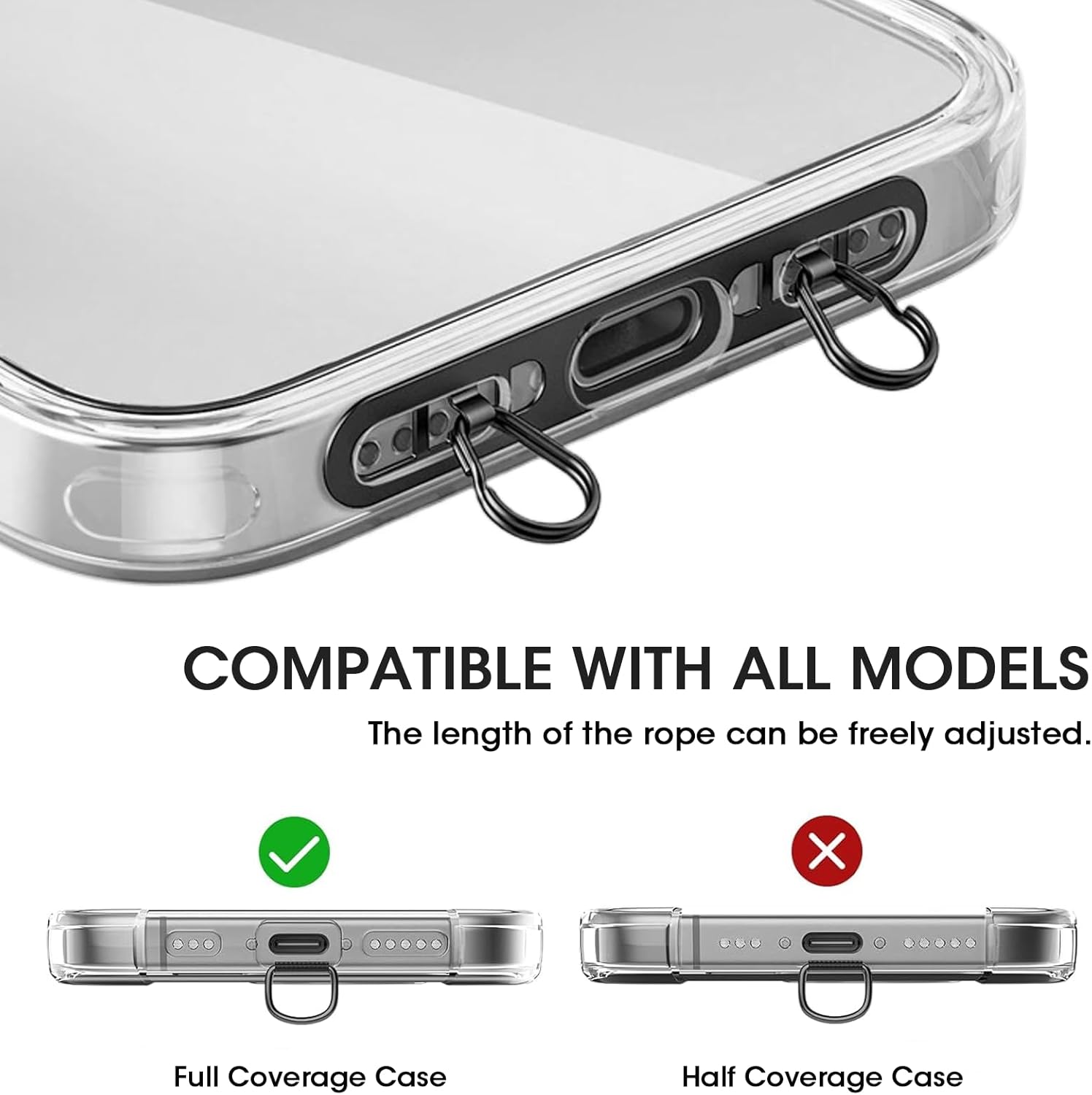 Cordino per cellulare, anello  - Crossbody Lanyard Neck Strap Case recensione e prezzo