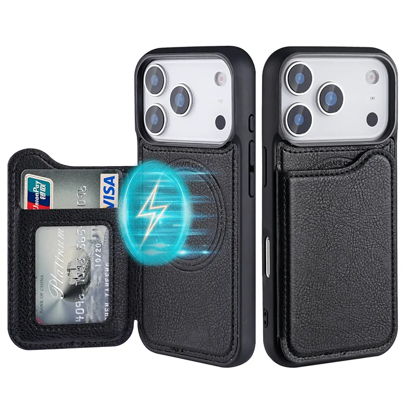 Per Magsafe Custodia per telef - Leather Wallet Card Holder Phone Cover recensione e prezzo