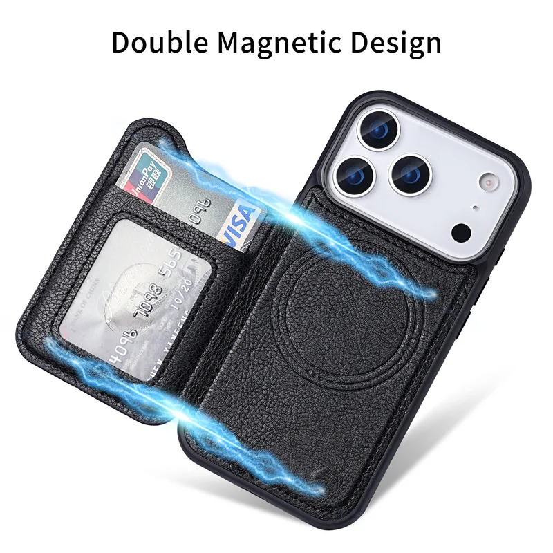 Per Magsafe Custodia per telef - Leather Wallet Card Holder Phone Cover recensione e prezzo