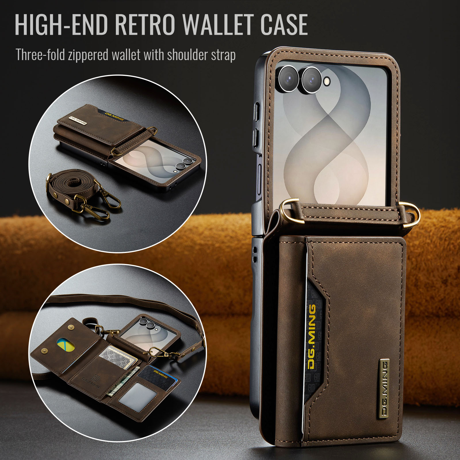 Custodia a tracolla in pelle p - Leather Wallet Card Holder Phone Cover recensione e prezzo