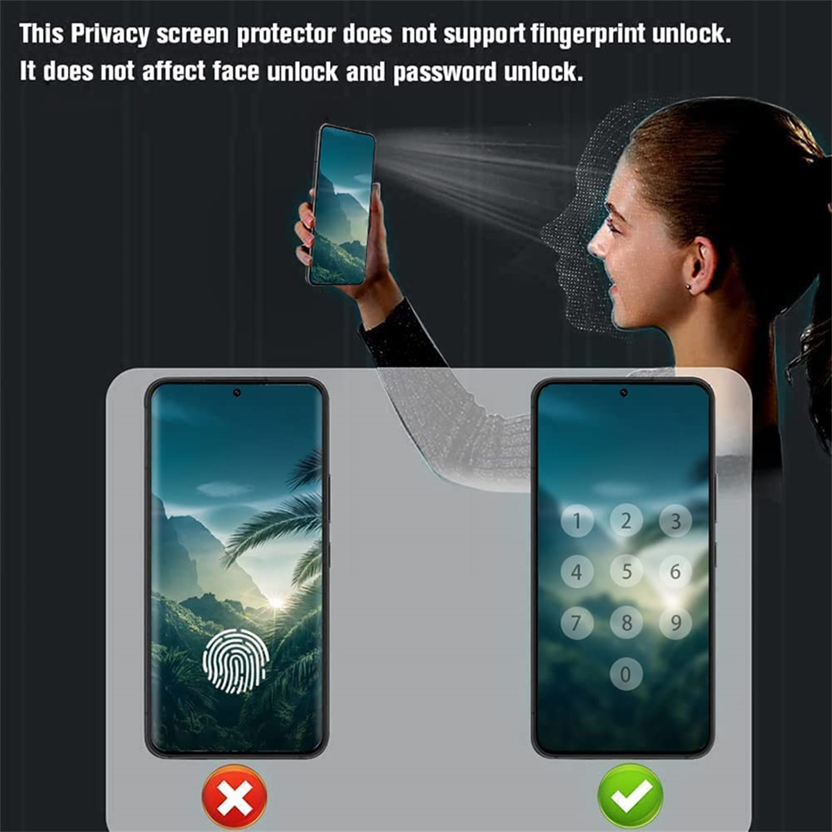 Proteggi schermo anti-spia per - Anti Spy Privacy Glass Case recensione e prezzo