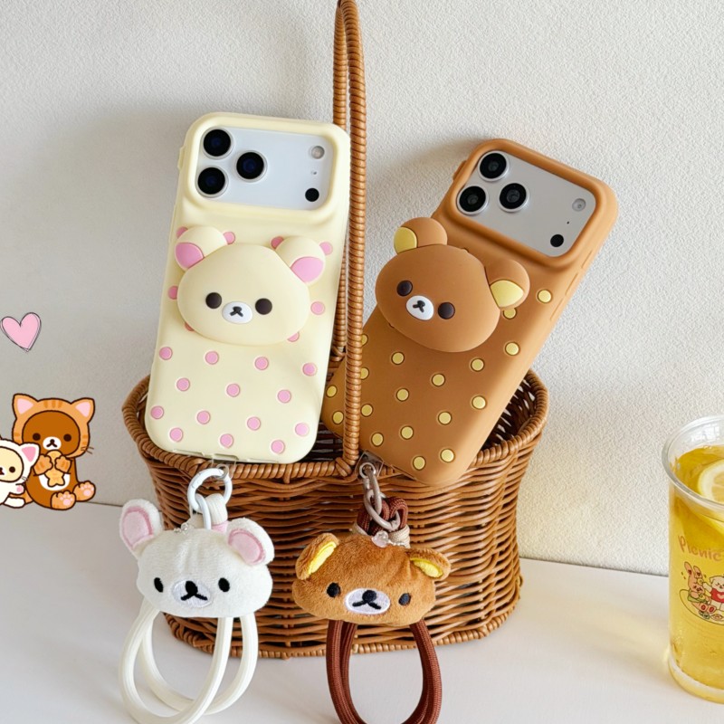 Custodia per telefono in silic - Cute Cartoon Wrist Strap Silicone Case recensione e prezzo