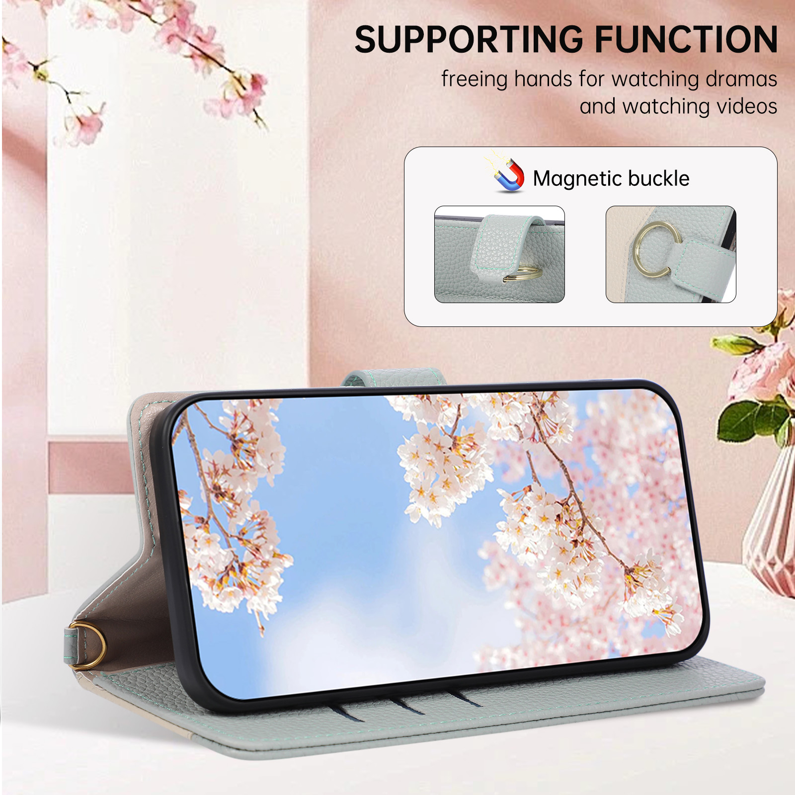 Custodia per telefono in pelle - Leather Wallet Card Holder Phone Cover recensione e prezzo