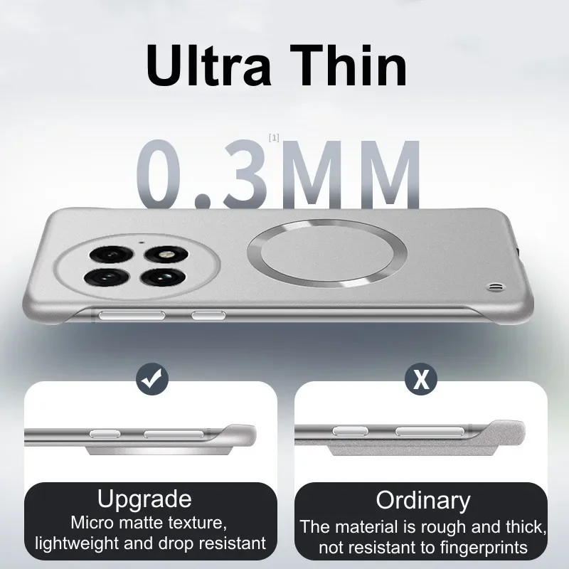 Custodia per telefono magnetic - Ultra Thin Frameless Phone Cover recensione e prezzo