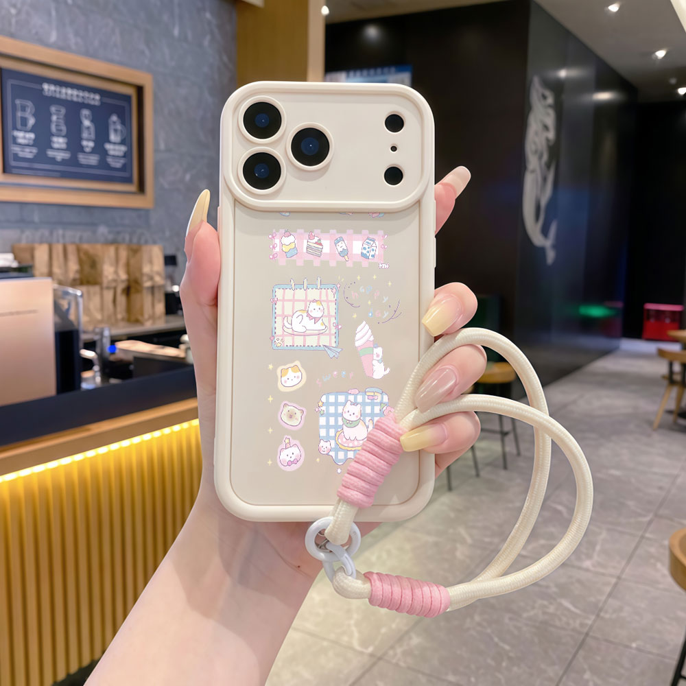 Custodia per telefono con cint - Cute Cartoon Wrist Strap Silicone Case recensione e prezzo