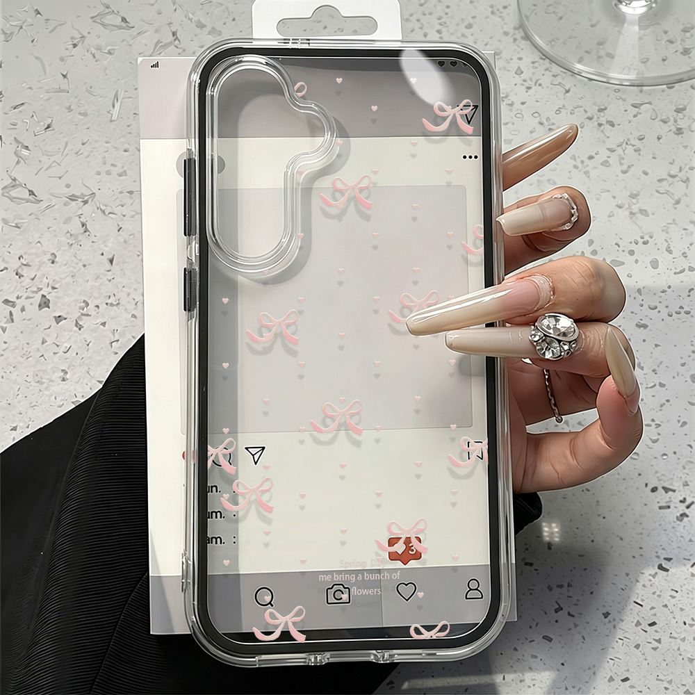 Custodia Morbida Rosa con Fioc - Clear Shockproof Bumper Case recensione e prezzo
