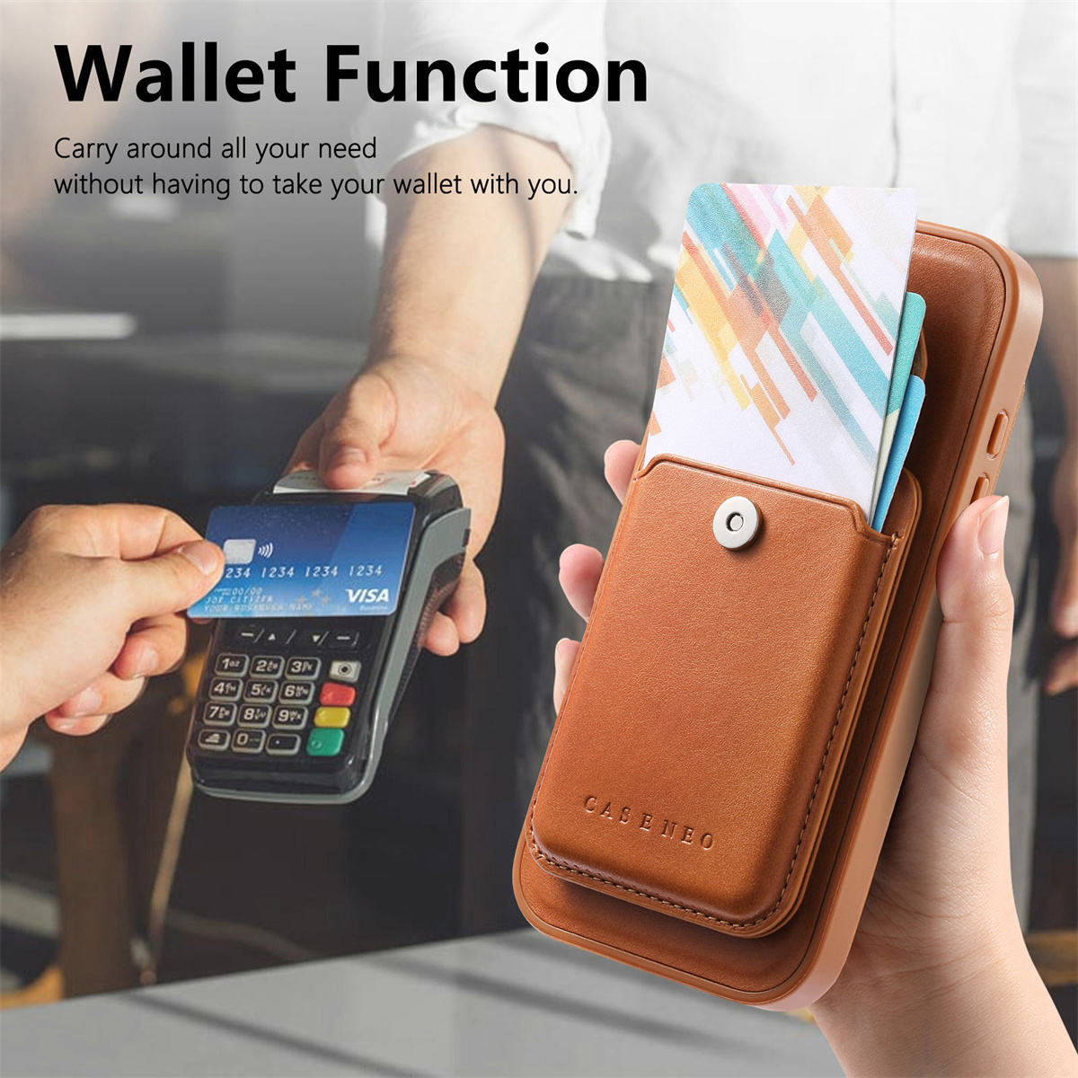 Custodia a Portafoglio in Pell - Leather Wallet Card Holder Phone Cover recensione e prezzo