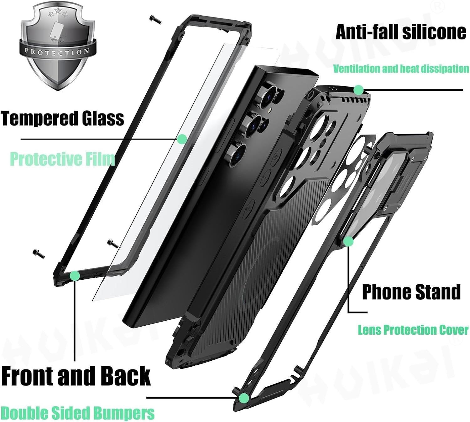 Custodia per Samsung Galaxy S2 - Heavy Duty 360 Full Body Protective Case recensione e prezzo