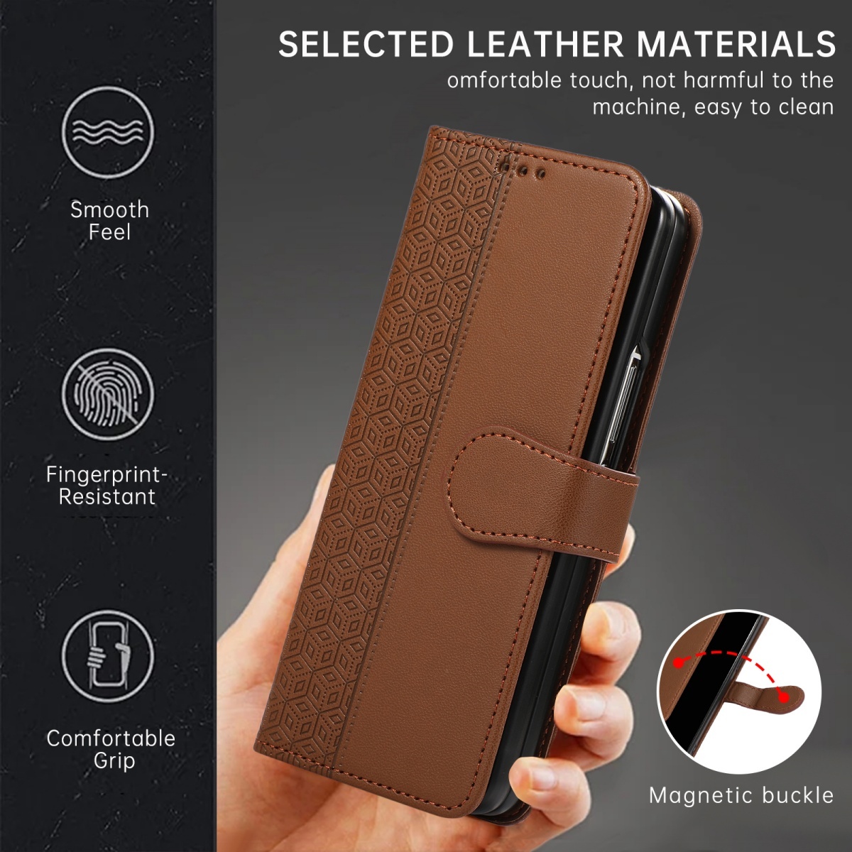 Custodia a Portafoglio in Pell - Leather Wallet Card Holder Phone Cover recensione e prezzo