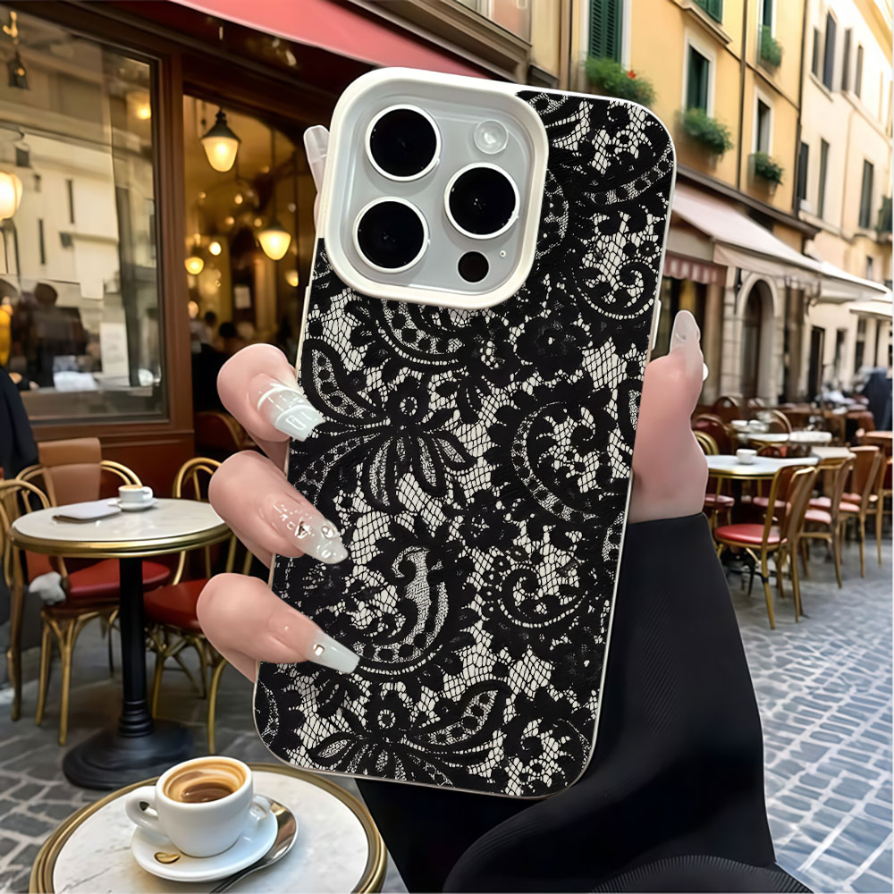 Custodia Morbida Nera Vintage  - Vintage Floral Pattern Soft Case recensione e prezzo