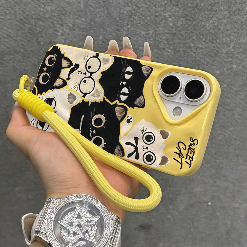 Custodia per telefono con cint - Cute Cartoon Wrist Strap Silicone Case recensione e prezzo